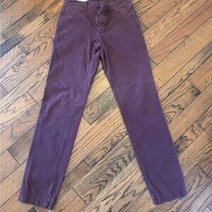 Billy Reid Men's Corduroy Pants in Rich Purple